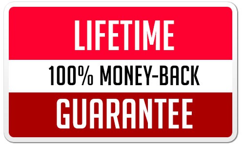 Lifetime 100% Money-Back Guarantee